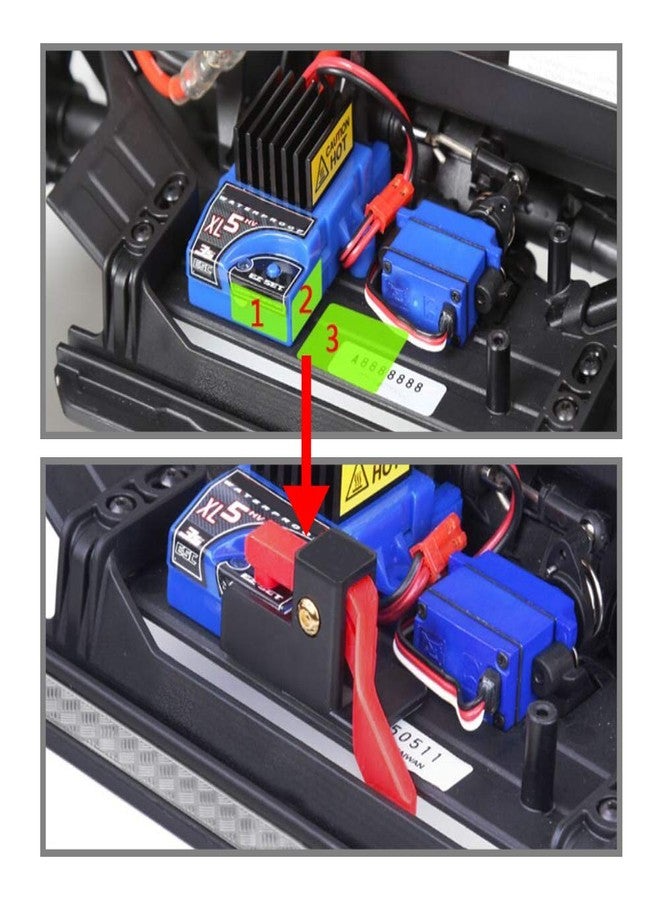 XIND ELE. ESC Easy Start Trigger Power Switch Kit for TRX4 1/10 RC Trail Crawler Truck Accessory - Image 2